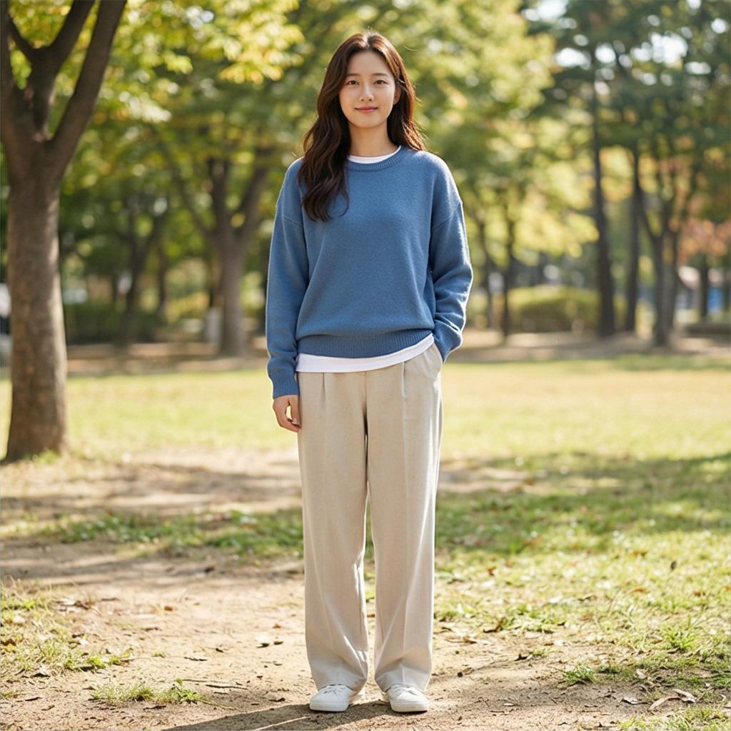 흰색 티셔츠: 감각적인 레이어드 룩