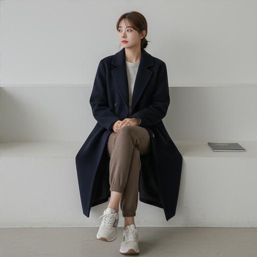 롱 코트: 믹스매치 룩