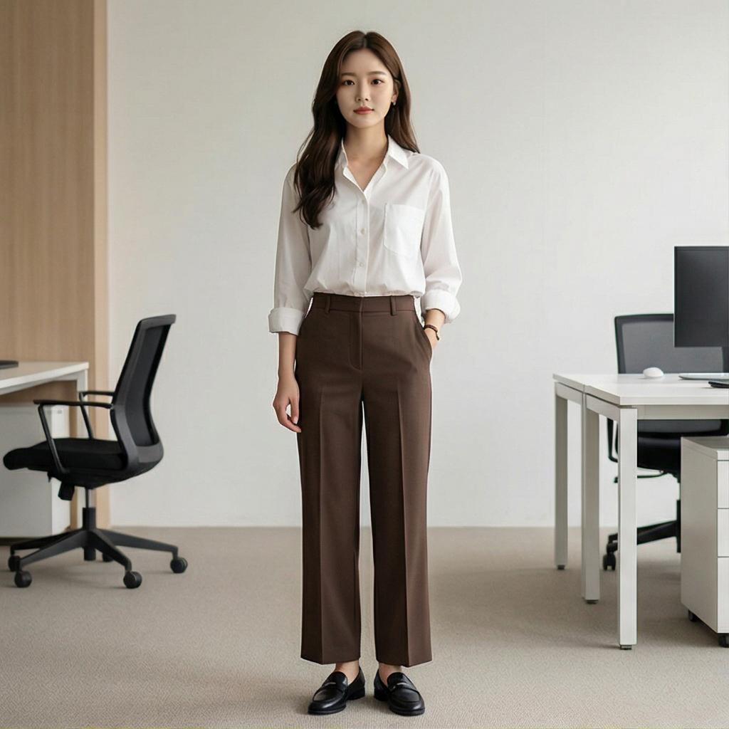 흰색 셔츠: 깔끔하고 단정한 오피스룩