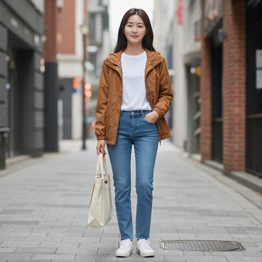 청바지와 흰색 티셔츠: 실패 없는 데일리룩