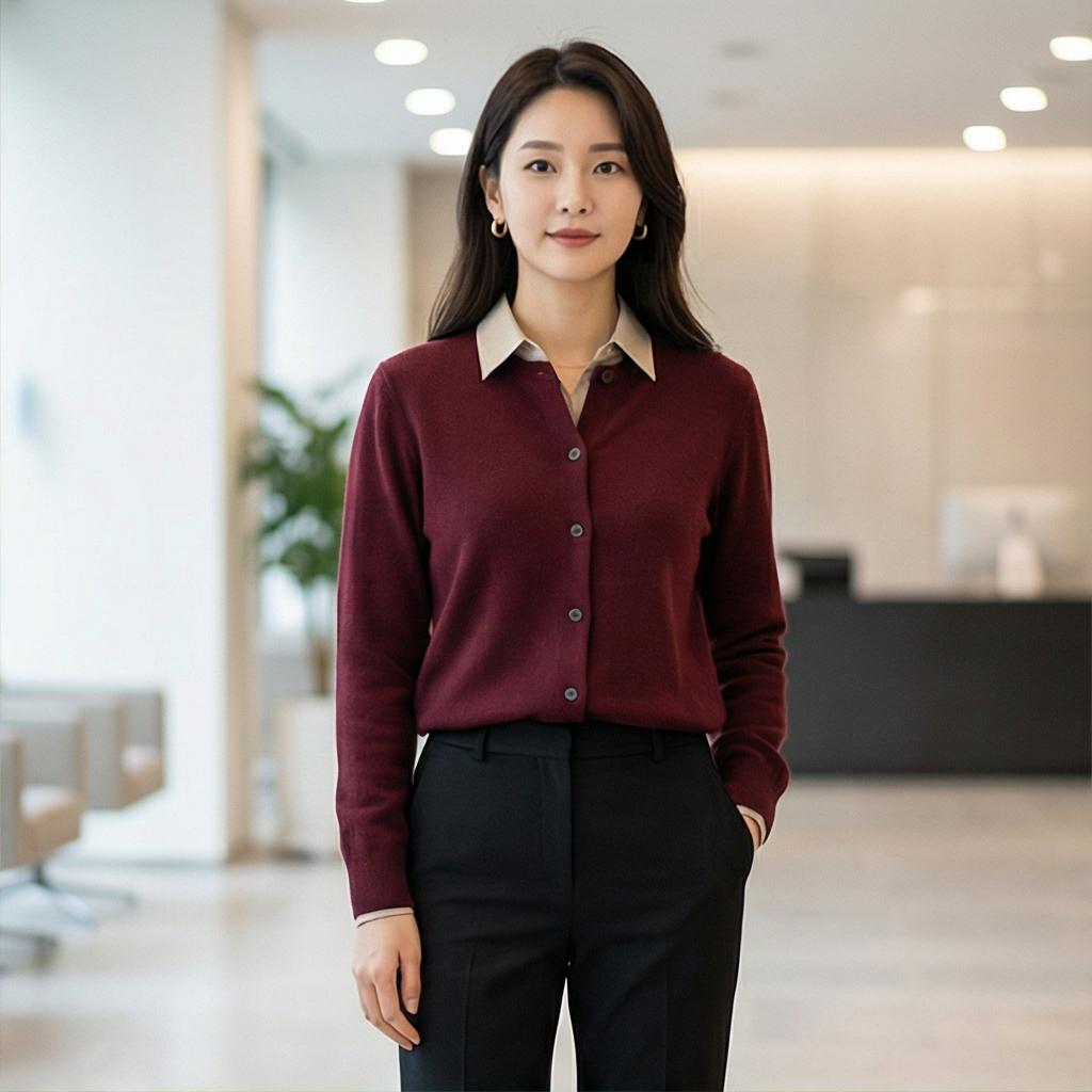 블랙 슬랙스: 세련된 오피스 스타일