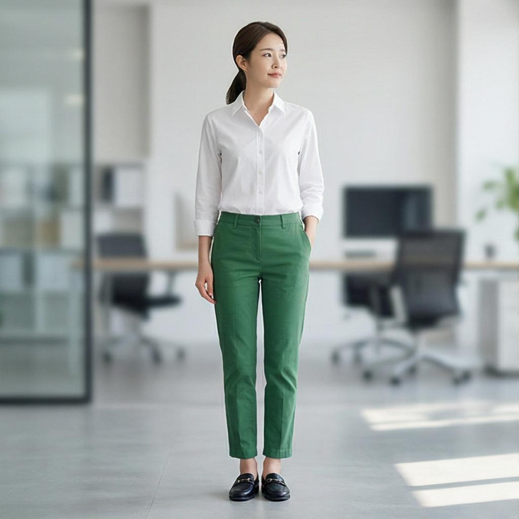 화이트 셔츠: 단정한 오피스 룩