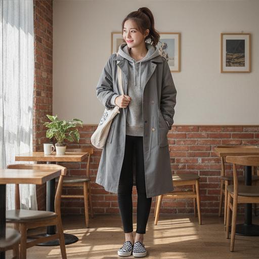 후드 티셔츠: 편안한 근교 나들이룩