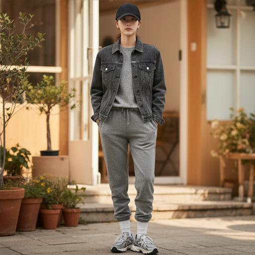 조거 팬츠: 편안한 산책룩