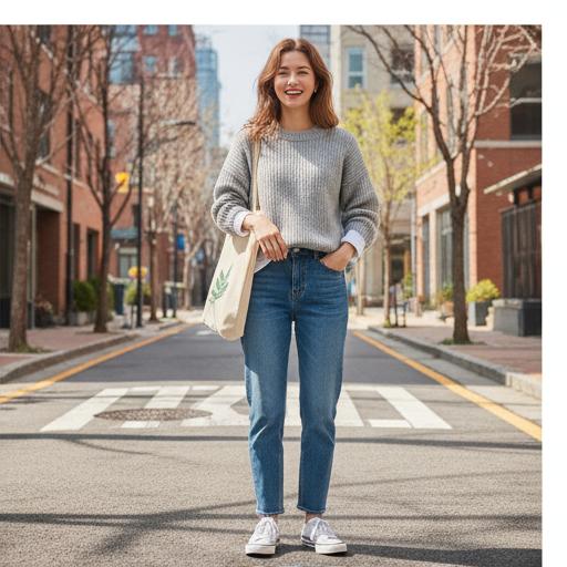 데님 팬츠: 꾸민 듯 안 꾸민 듯, 편안한 데일리룩