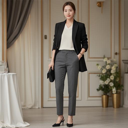 블랙 블레이저: 격식과 편안함을 동시에 잡는 하객룩