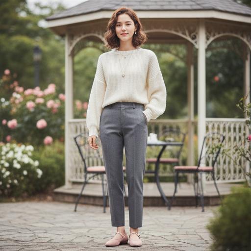 파스텔톤 니트: 부드럽고 사랑스러운 데이트 분위기