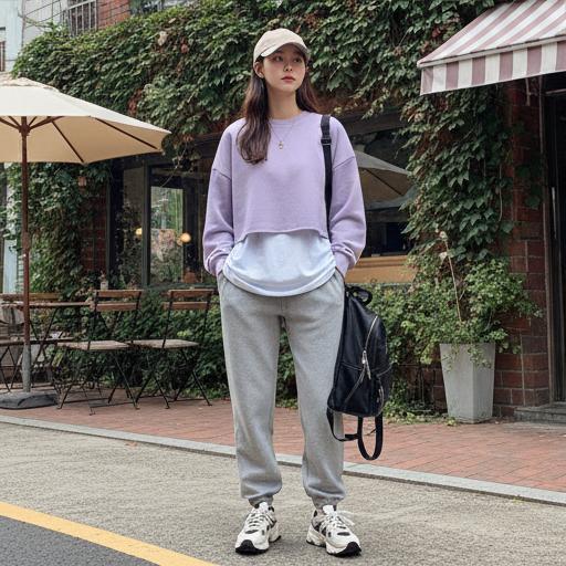 크롭 기장 상의: 경쾌한 원마일웨어