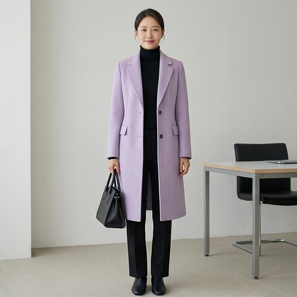 검정색 상하의: 오피스 출근 룩