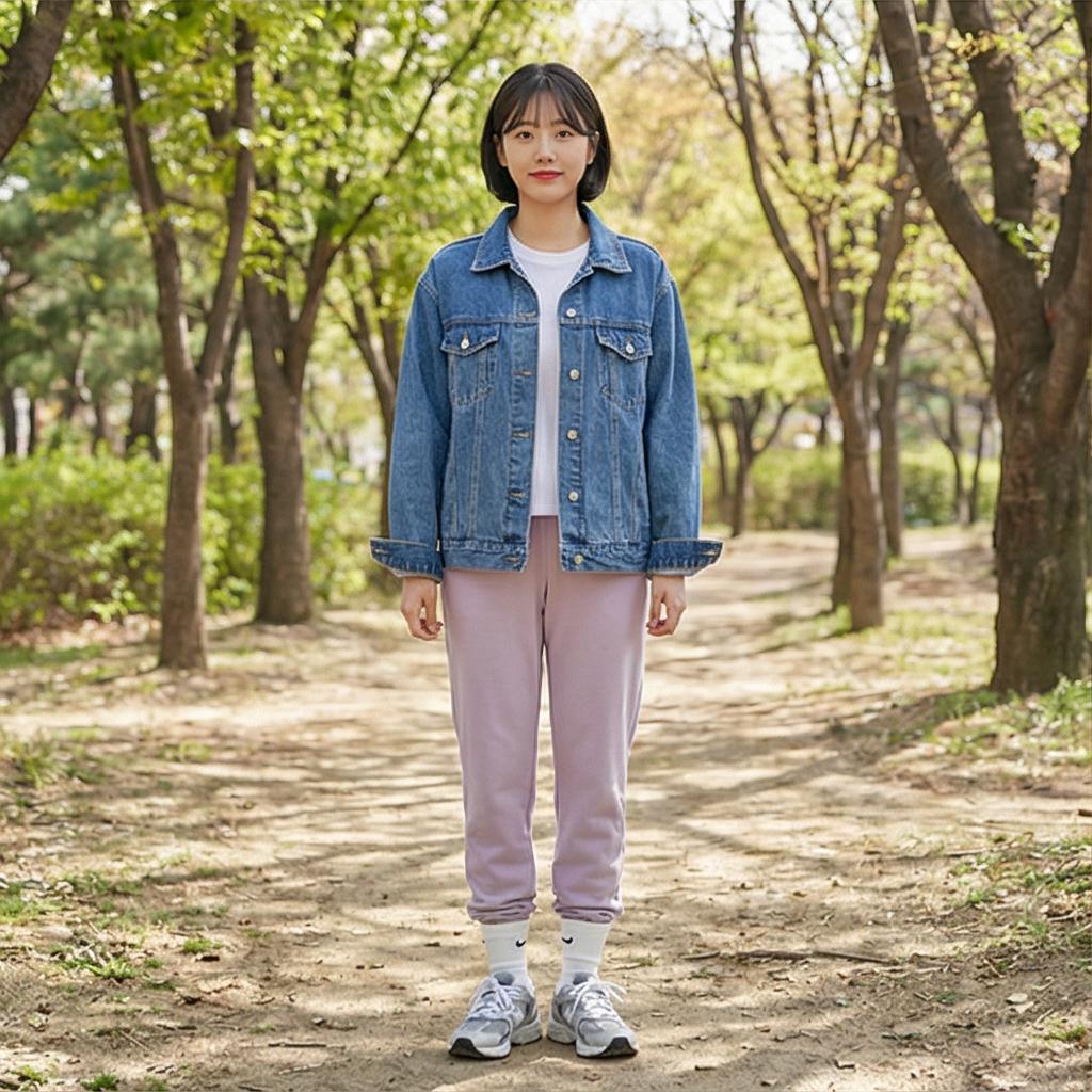 데님 자켓: 생기 있는 나들이 룩