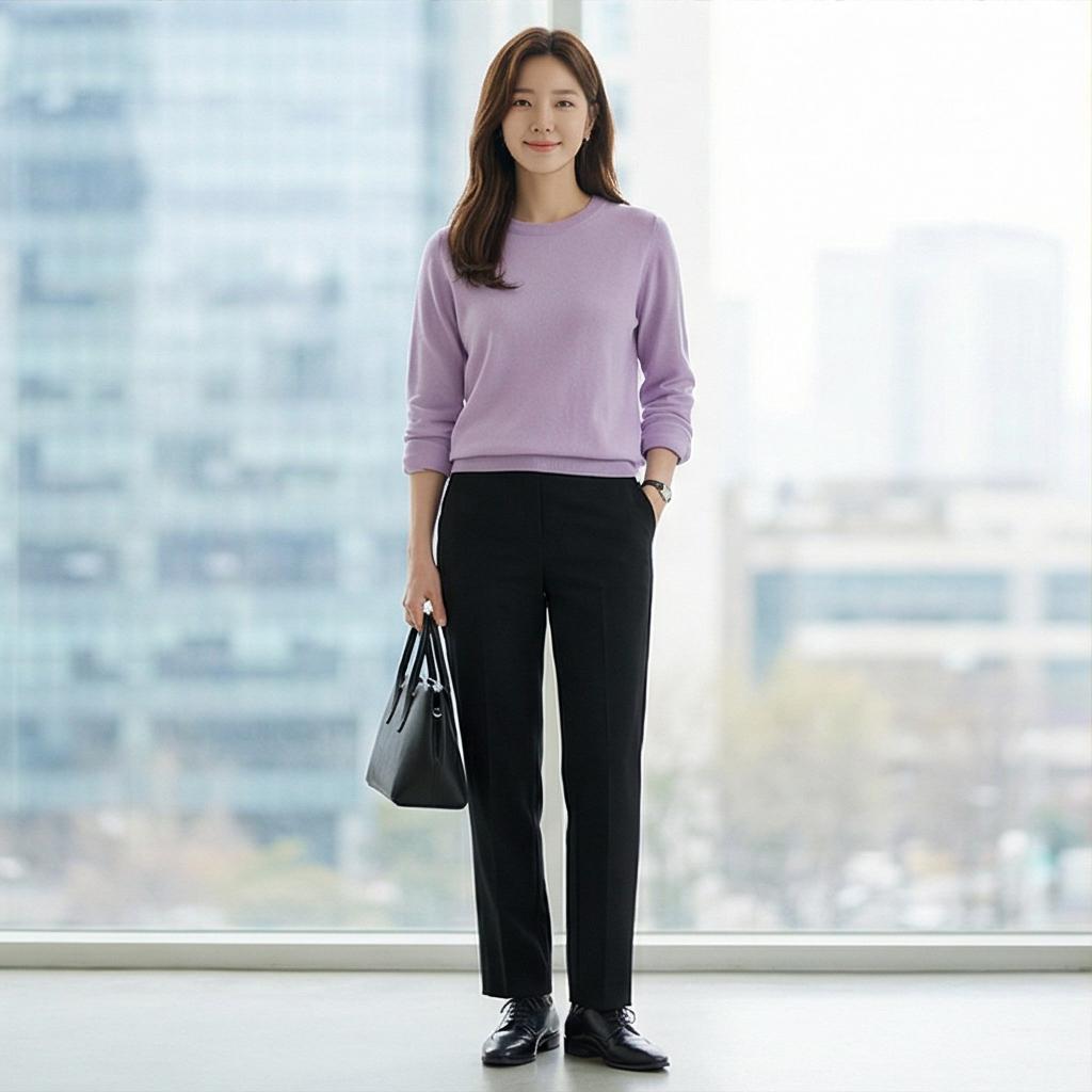 검정 슬랙스: 모던한 비즈니스 캐주얼 스타일