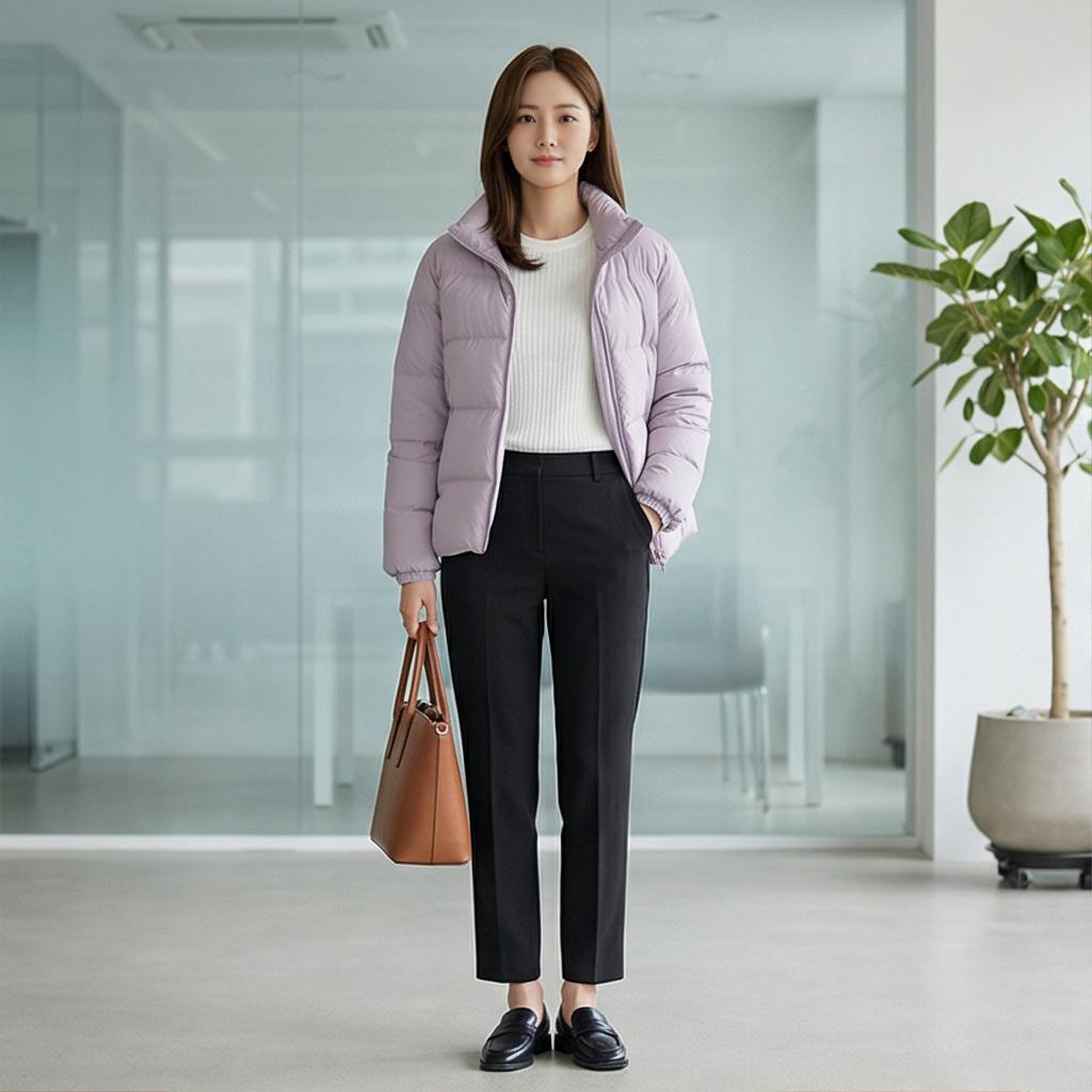 검은색 슬랙스: 단정한 오피스 룩