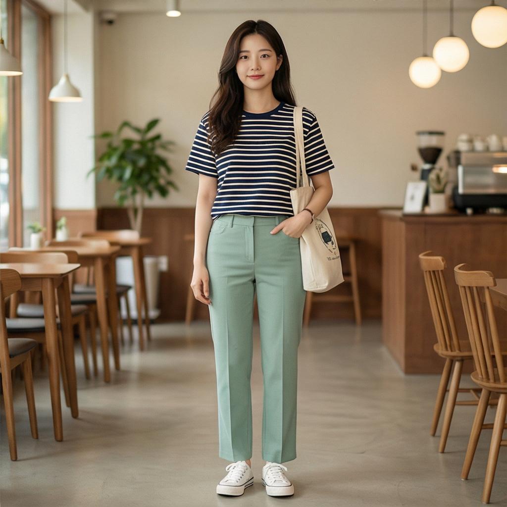 스트라이프 티셔츠: 편안한 데일리 룩