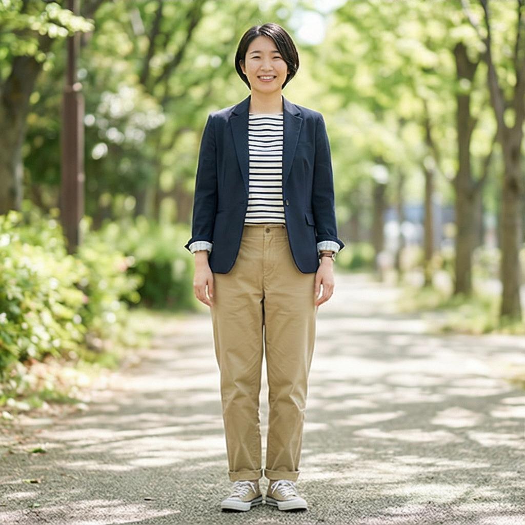 스트라이프 티셔츠: 경쾌한 주말 나들이 스타일