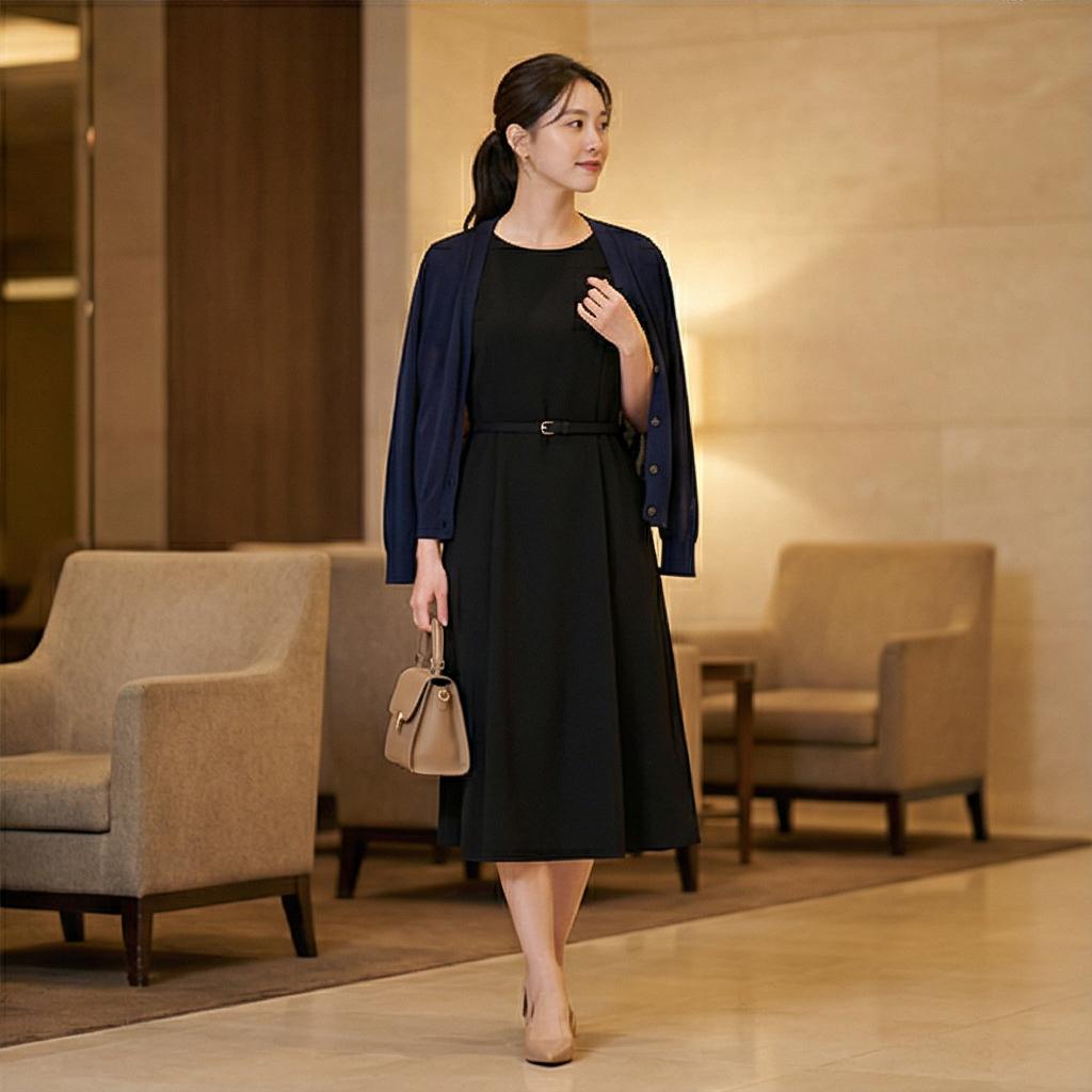 검정색 원피스: 격식 있는 스타일