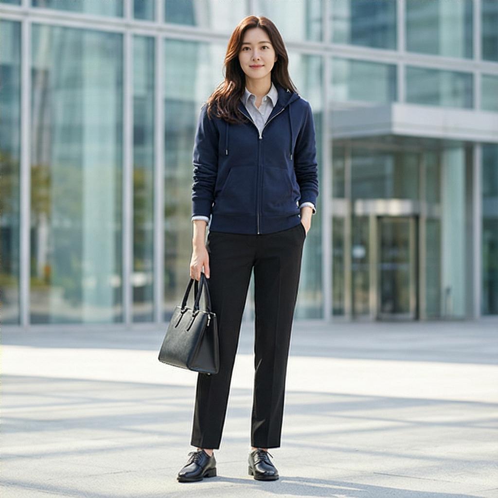 슬랙스와 셔츠: 깔끔한 비즈니스 캐주얼 스타일