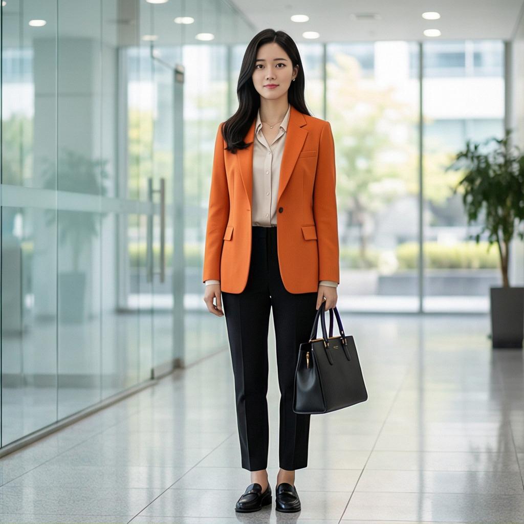 검정색 슬랙스: 단정한 비즈니스 캐주얼 스타일