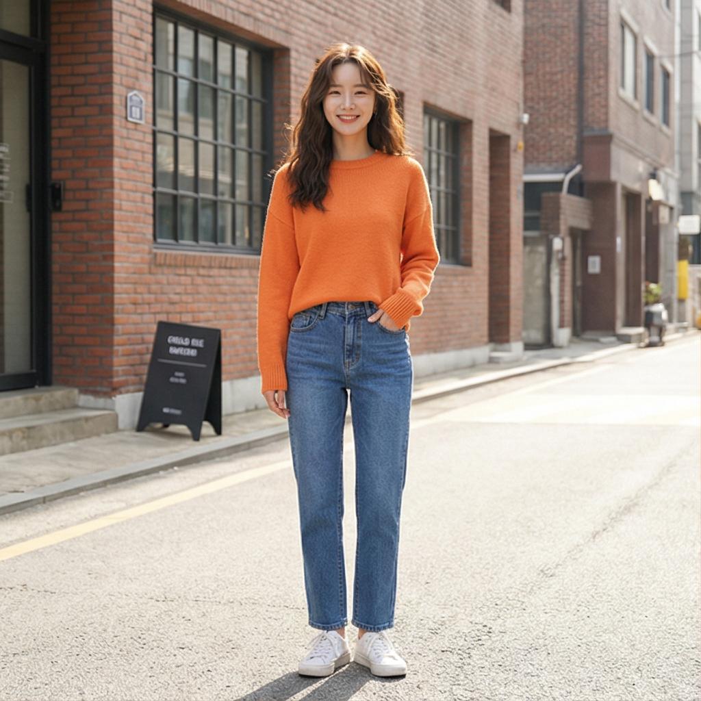 데님 팬츠: 활기차고 편안한 데일리 룩