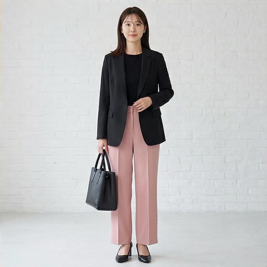 블랙 자켓: 세련된 비즈니스 캐주얼룩