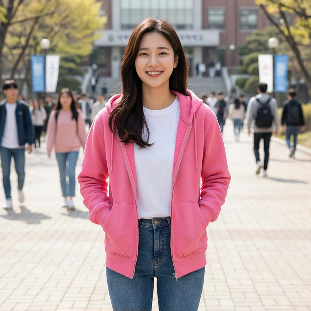 청바지: 활기찬 캠퍼스 룩