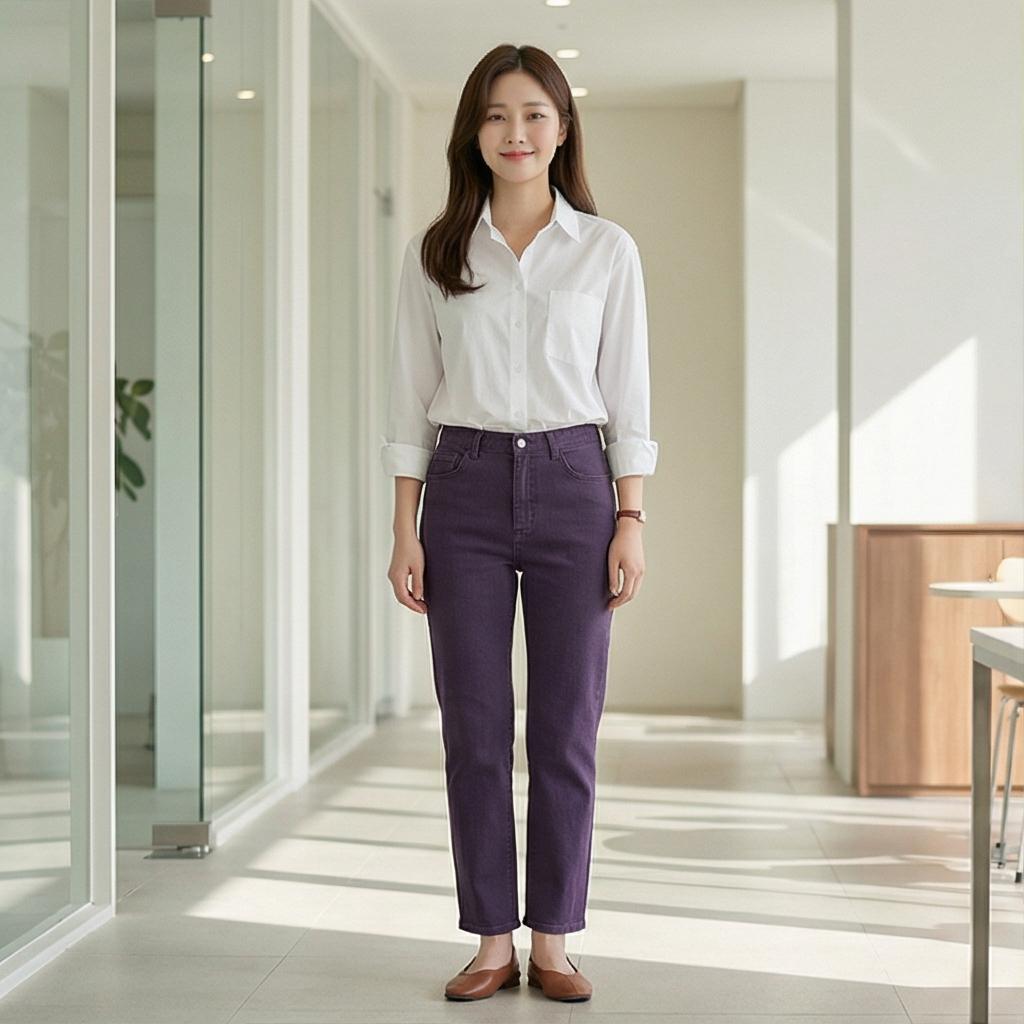 화이트 셔츠: 깔끔한 오피스 룩