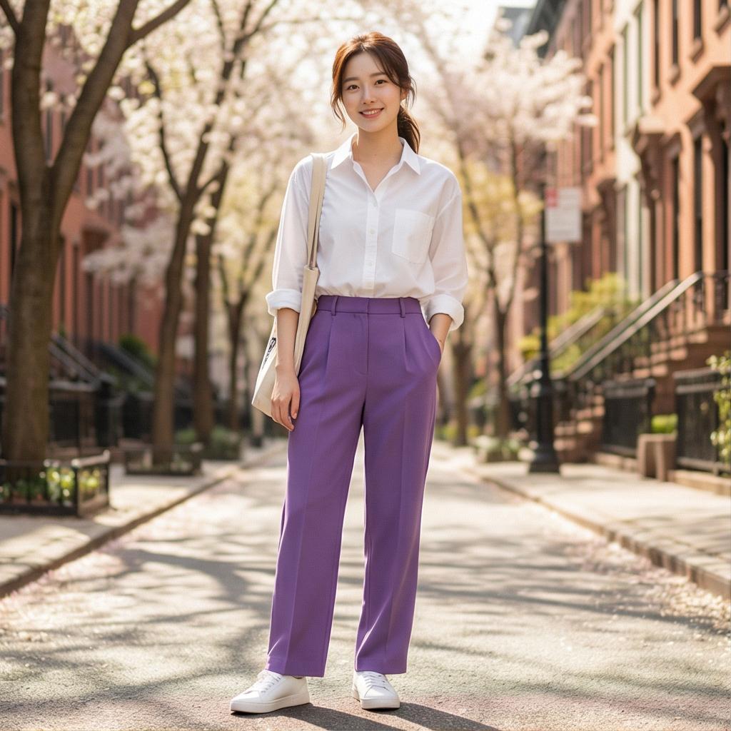 흰색 셔츠: 깔끔하고 화사한 데일리룩
