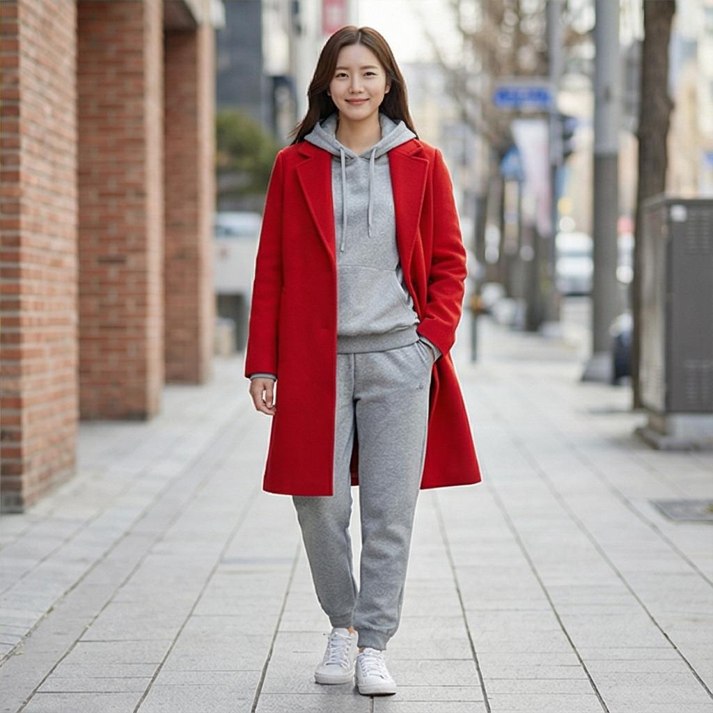 회색 후드 티셔츠: 활동적인 스타일