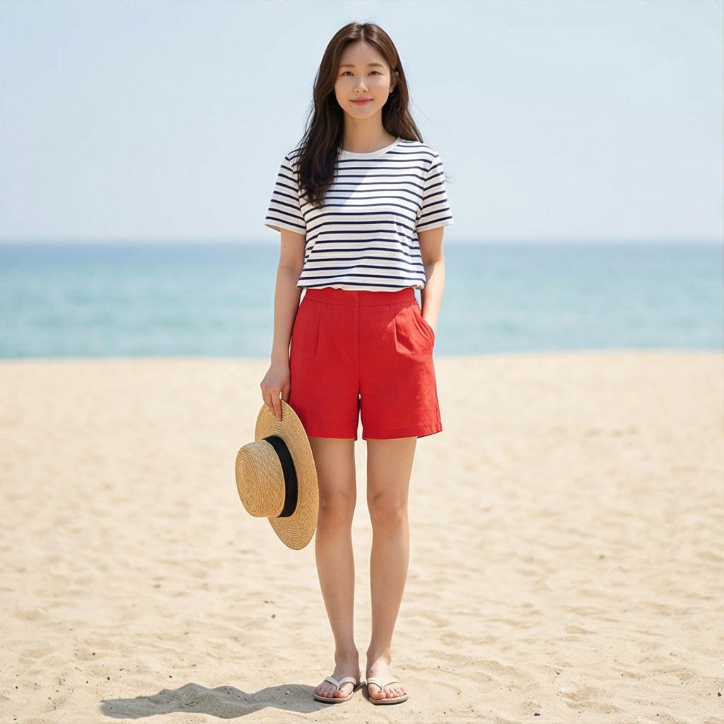 스트라이프 티셔츠: 경쾌한 바캉스 스타일