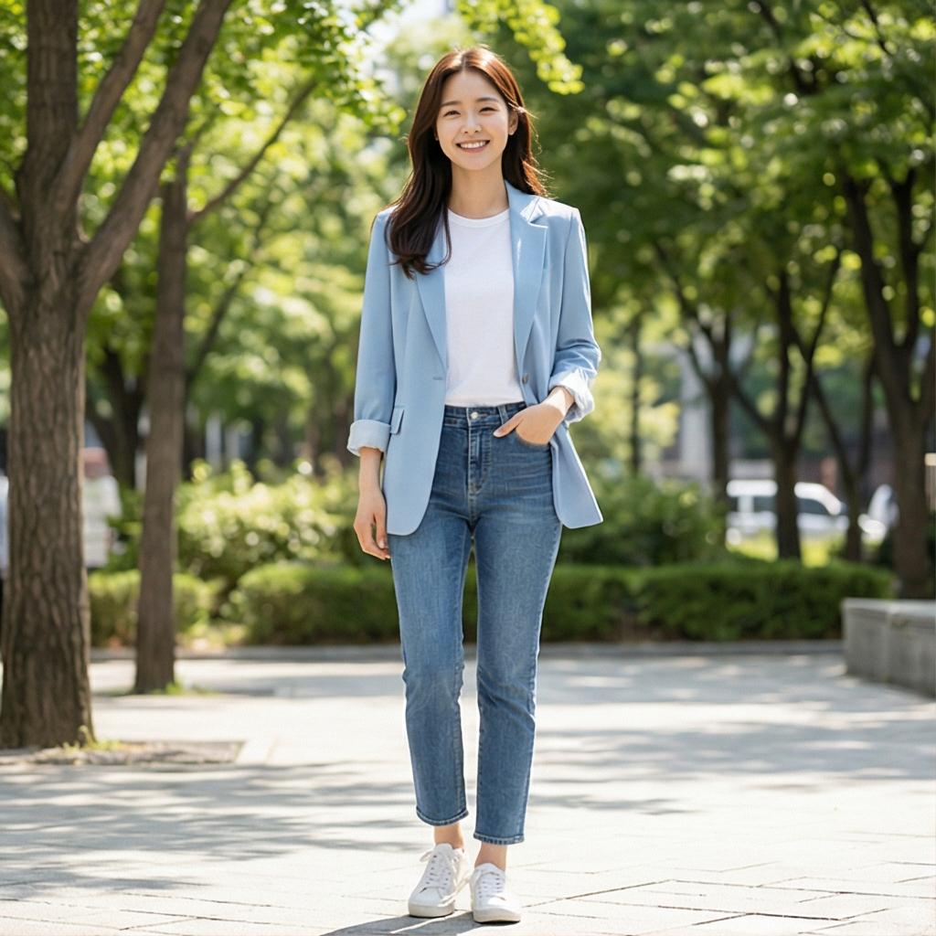 흰색 티셔츠와 청바지: 실패 없는 데일리 스타일