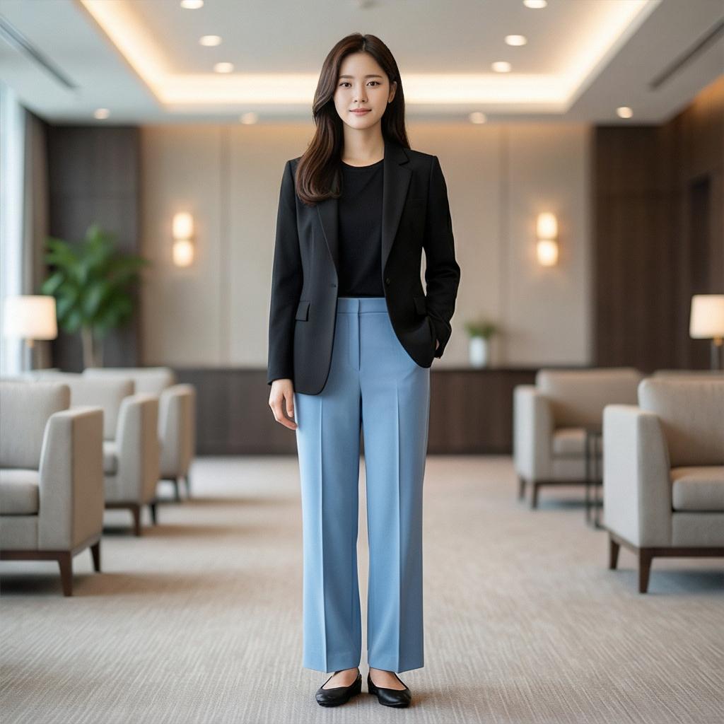 블랙 자켓: 격식 있는 비즈니스 캐주얼