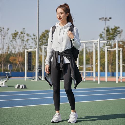 검정 레깅스: 활동적인 스포츠 웨어