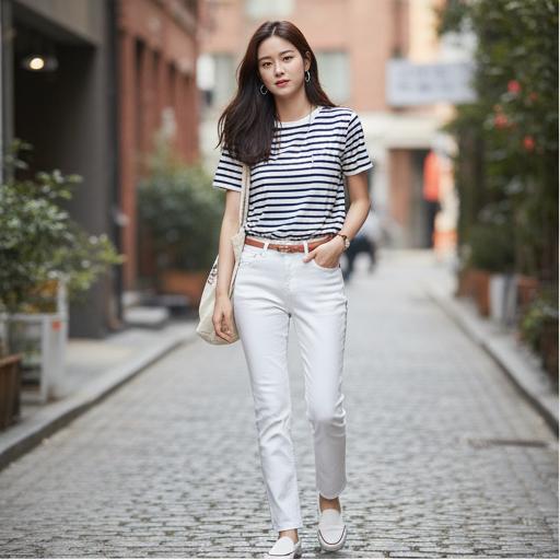 스트라이프 티셔츠: 실패 없는 데일리룩