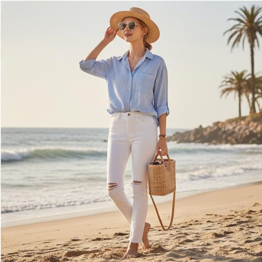 린넨 셔츠: 시원한 근교 나들이 룩