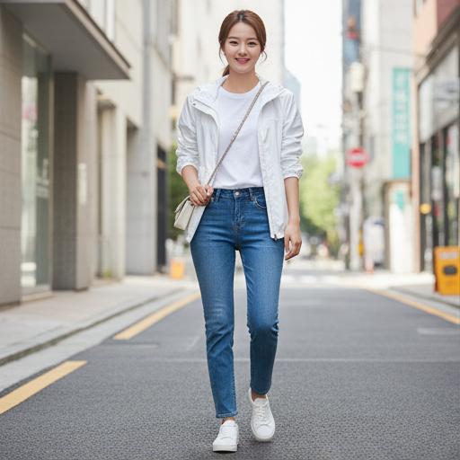 청바지와 흰 티셔츠: 실패 없는 데일리룩