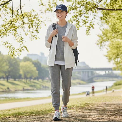 조거 팬츠: 활동성 좋은 근교 나들이 룩