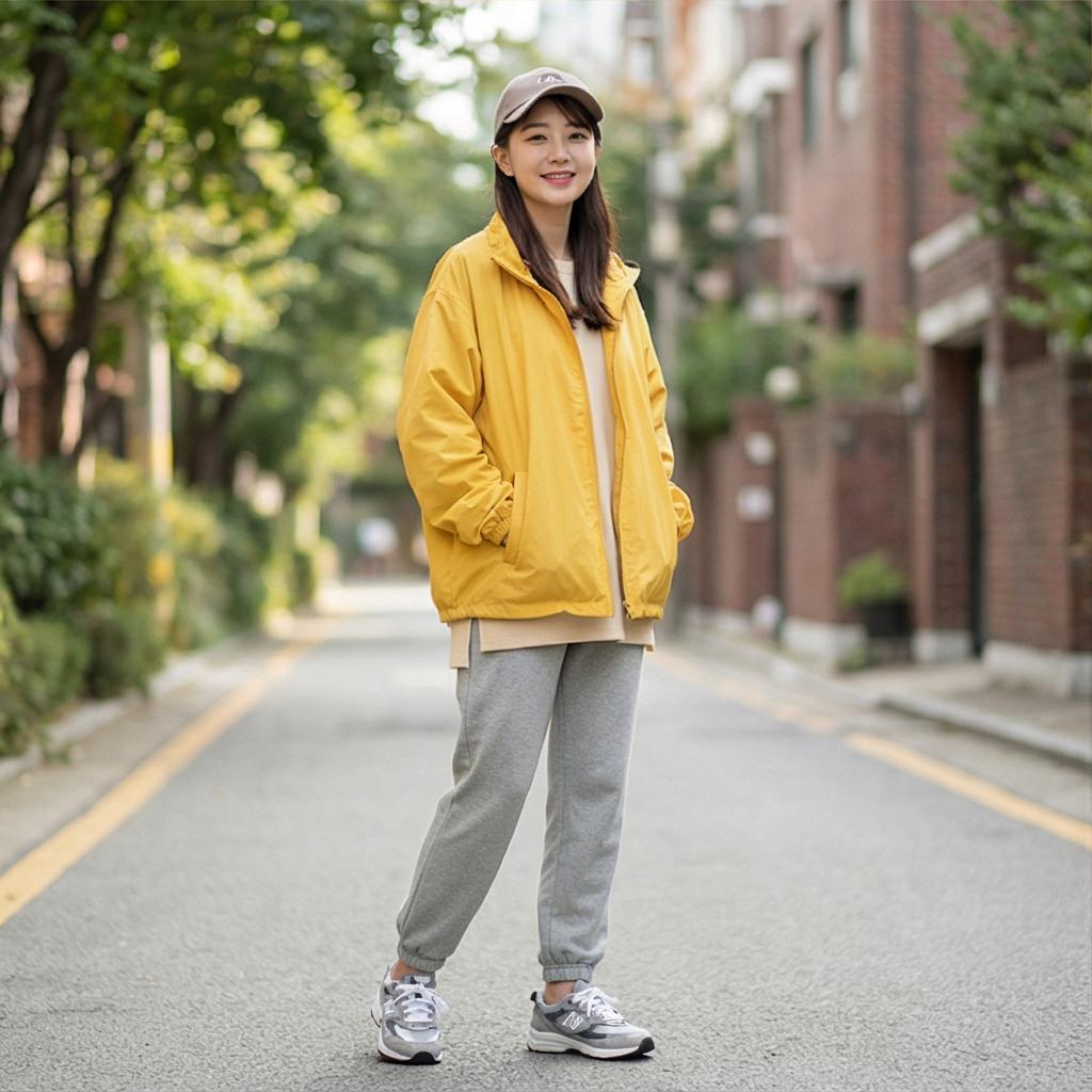 회색 조거 팬츠: 편안한 일상 룩