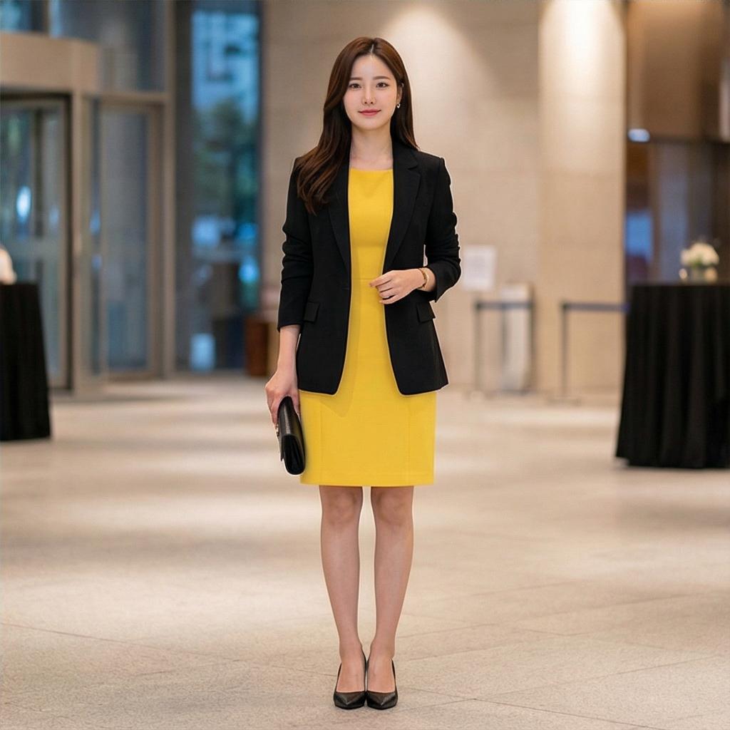 블랙 블레이저: 격식 있는 하객 룩